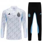 Argentinien Training Sweatshirts Viertelreißverschluss 2023-24 Weiße